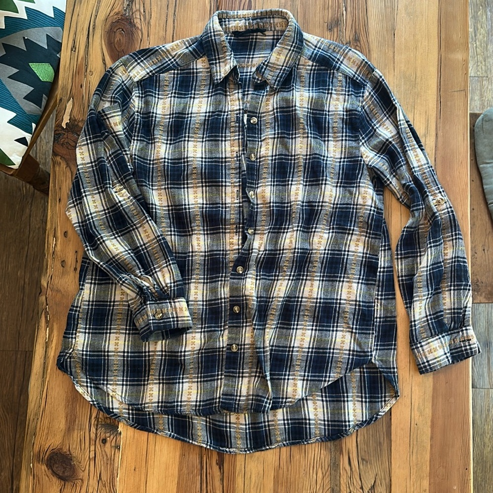 Jane and Delancey flannel shirt